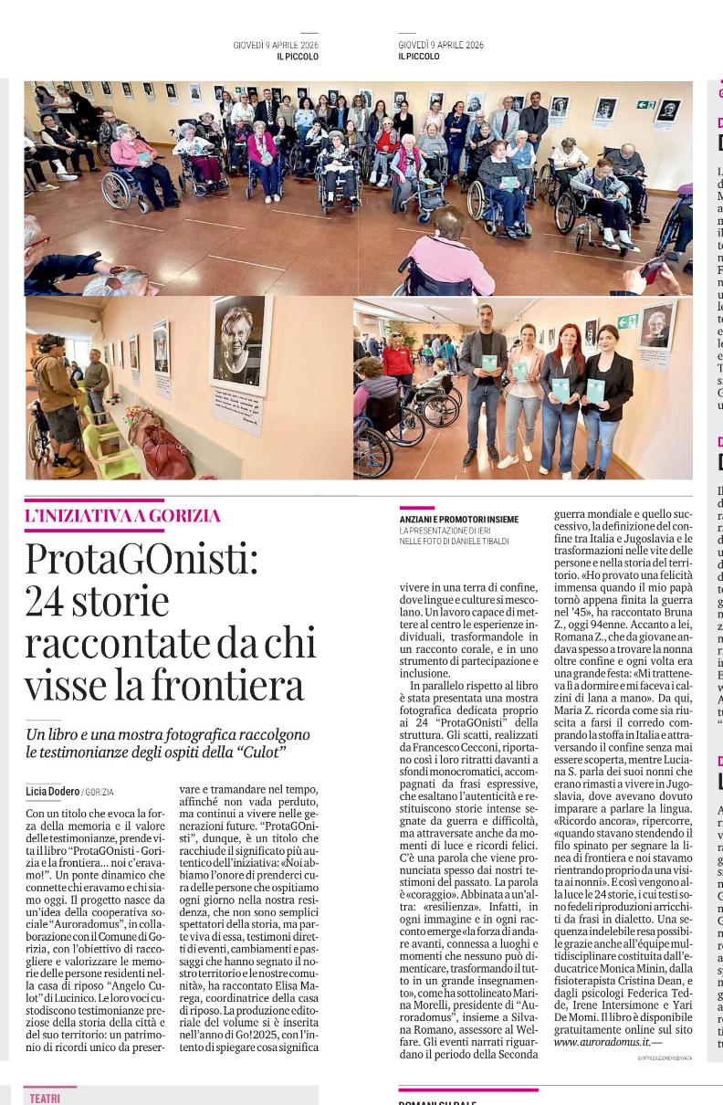 ProtaGOnisti - Gorizia e la frontiera… noi c’eravamo! - Residenza Angelo Culot